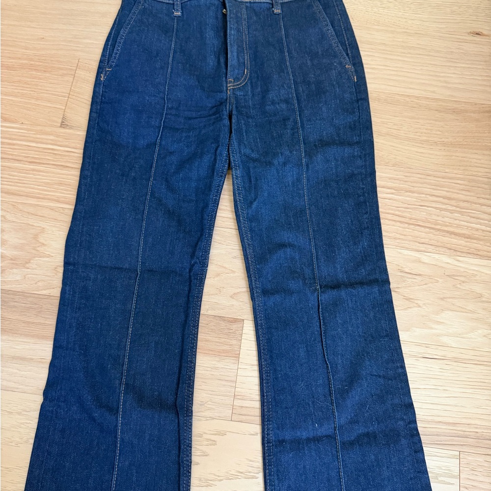 Derek Lam Dark Blue Wide Leg Jeans